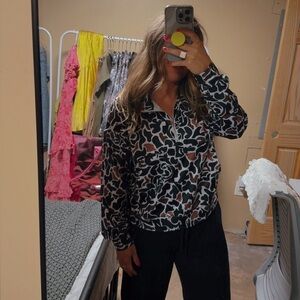 Trendy Duck Camo quarter-Zip Top
